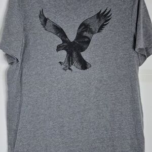 Men's Grey Eagle Graphic T-Shirt
